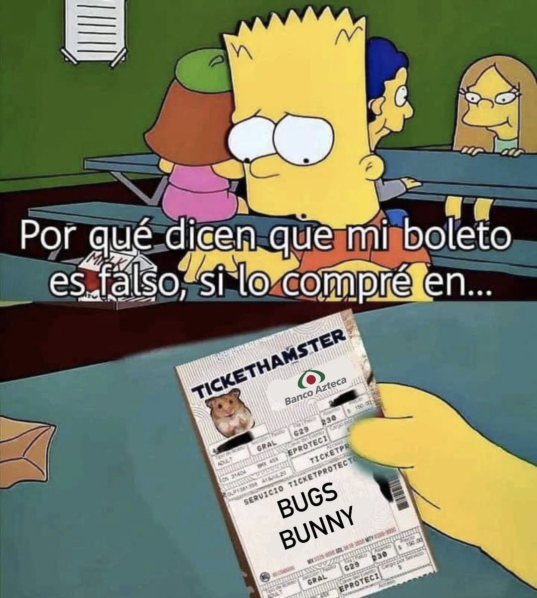taikkun09's tweet photo. ¿cómo que no me dejaron entrar al concierto del ponejo malo 😡? si lo compré en TicketHamster 🙃#badbunnycdmx #Ticketmaster #EstadioAzteca https://t.co/xvcSnxthLL