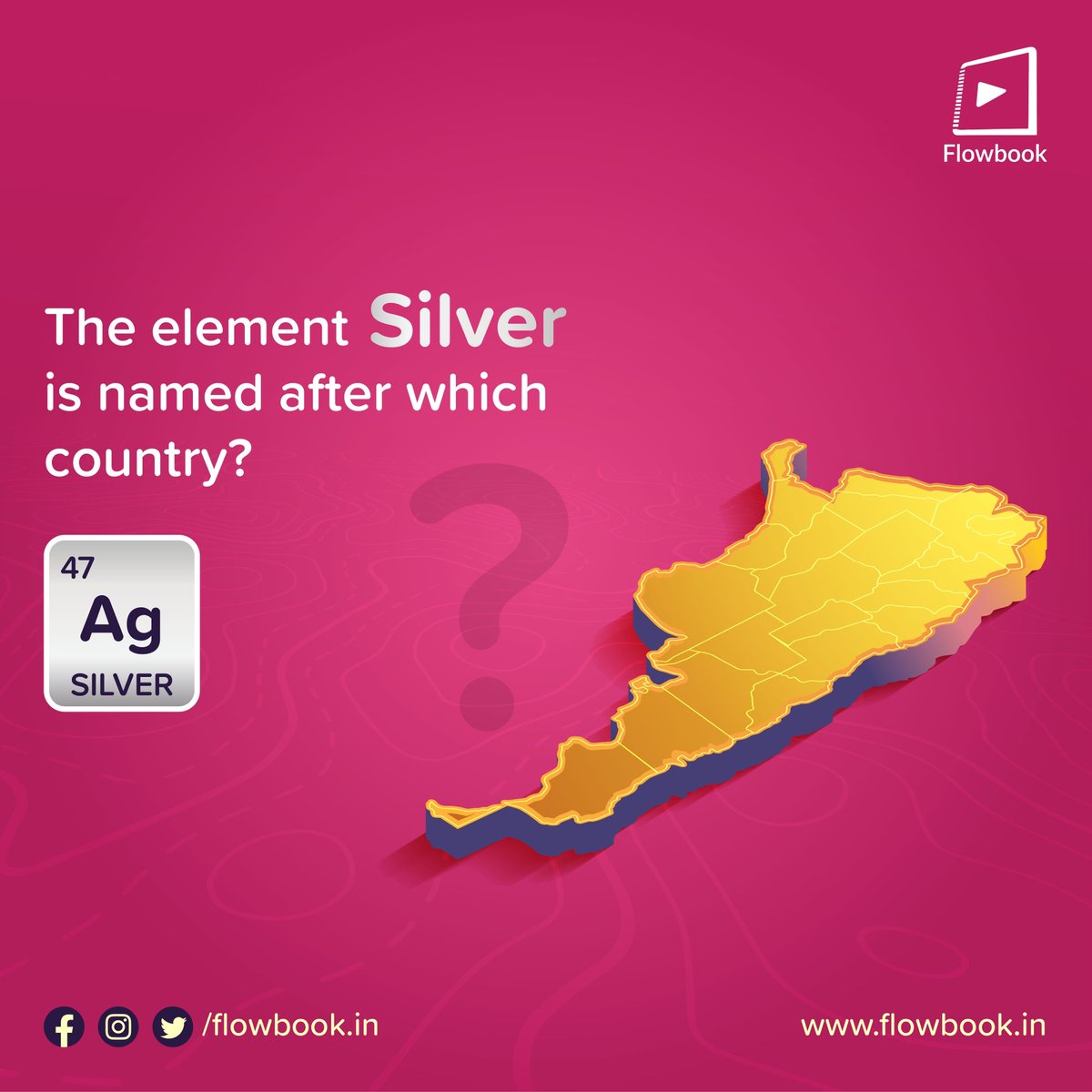 FlowbookIn's tweet image. Hint: Argentum, derives from Indo-European. The letters Arg means White or Shining.

Comment your answers below!

#Education #Flowbook #Learning #Chemistry #Teaching #QuizQuestion