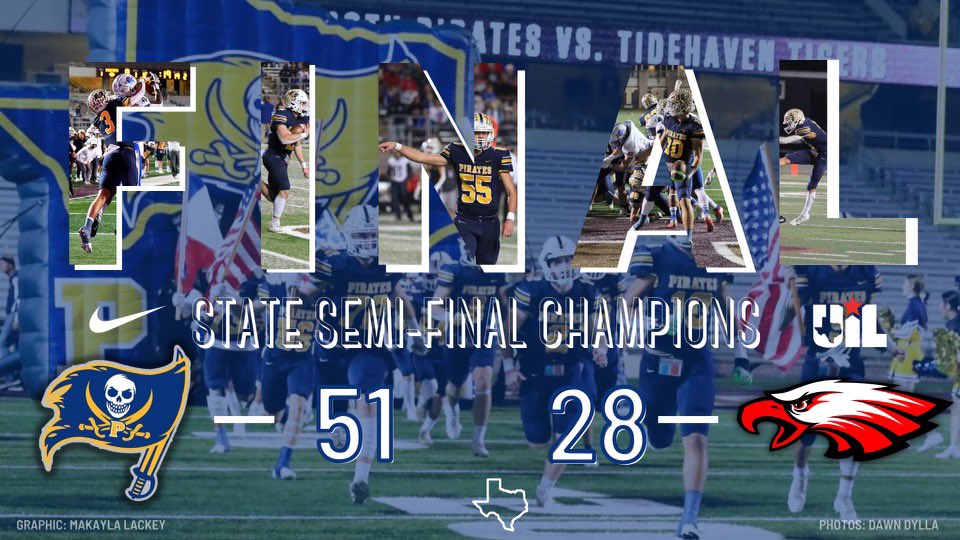 CoachJLuna's tweet photo. Pirates are heading to the Class 3A-II State Championship!  Let’s Go!! #212 https://t.co/UhiQXke38e