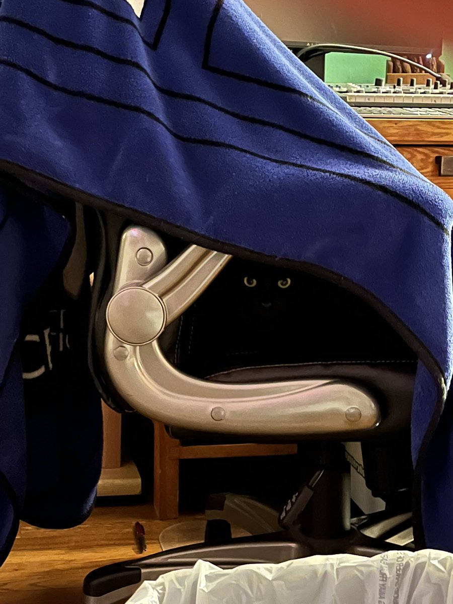 Sometimes the void stares back👀
Creepin under the blanket 
#CatsOfTwitter 
#alwaysbecreepin