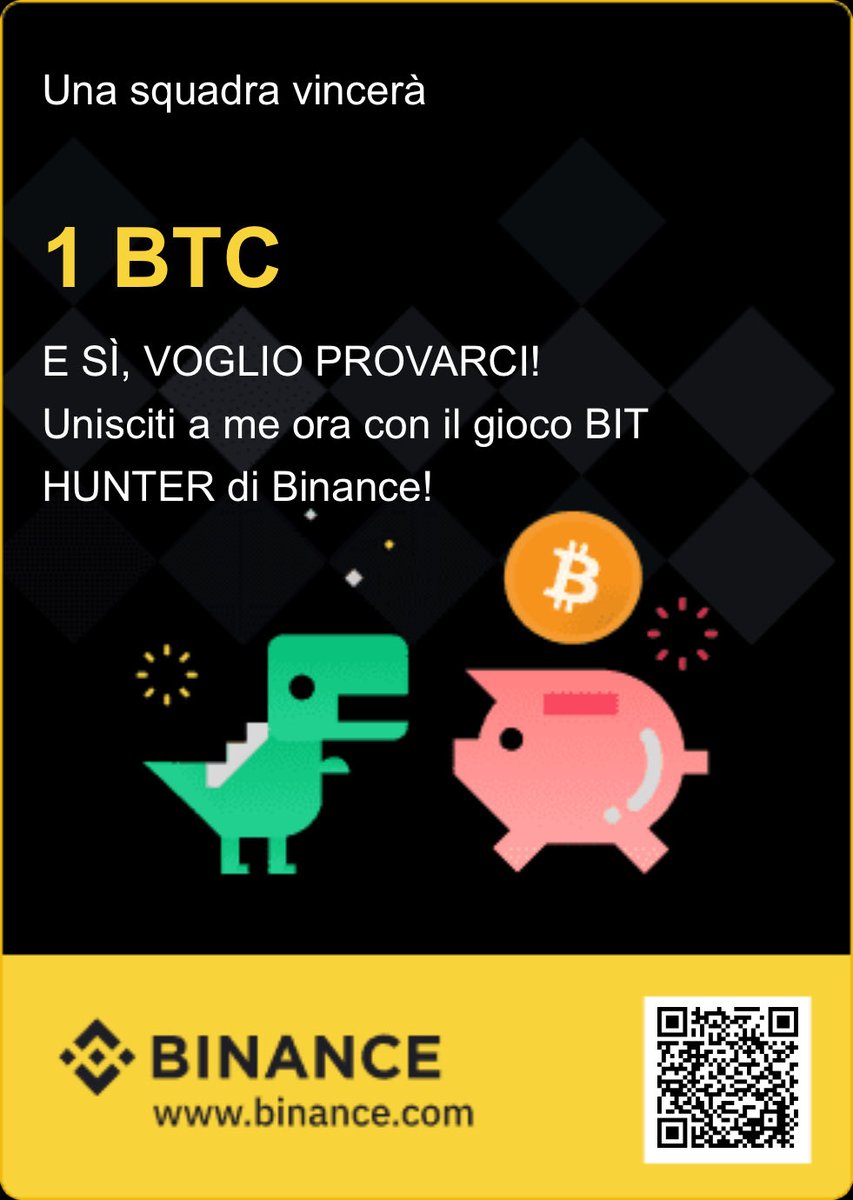 dalilello's tweet photo. Se sei fortunato potresti vincere un #BTC  prova a farlo con il gioco di #binance https://t.co/VuPCfOJ0nz