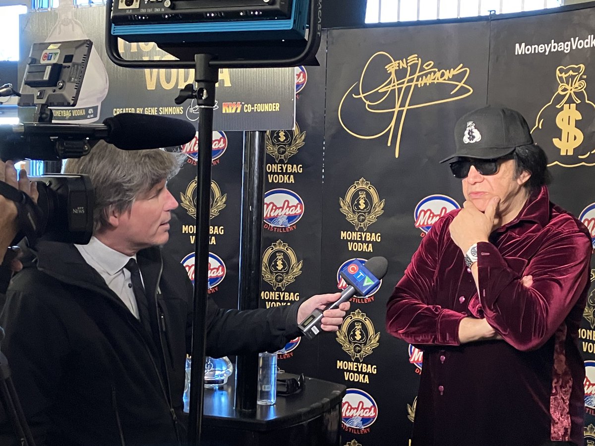 My story on why <a href="/genesimmons/">Gene Simmons</a> came to town is on late night CTV Edmonton. He wouldn’t say what he considers the greatest KISS song of all time, but as for album covers, he says it’s a two way tie. Any guesses? #moneybagvodka