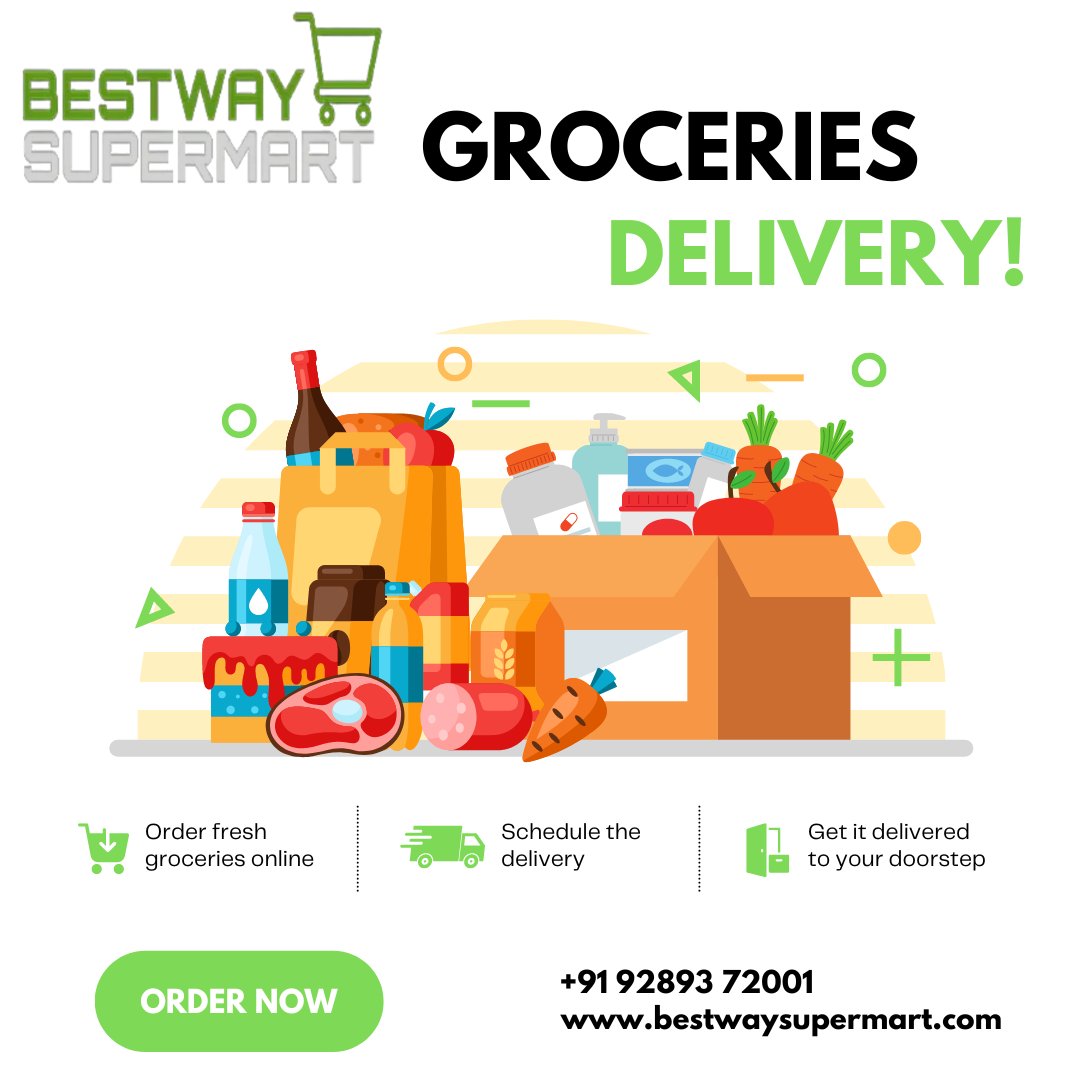 Groceries Delivery at Your Doorstep
Call Us: 92893-72003
Visit: bestwaysupermart.com
#bestwaysupermart #grocery #groceryshopping #grocerystore #grocerylist #franchise #franchiseopportunities #fresh #offer #discount #dailyneeds #noida #delhi #helpinghands #GroceryChallenge