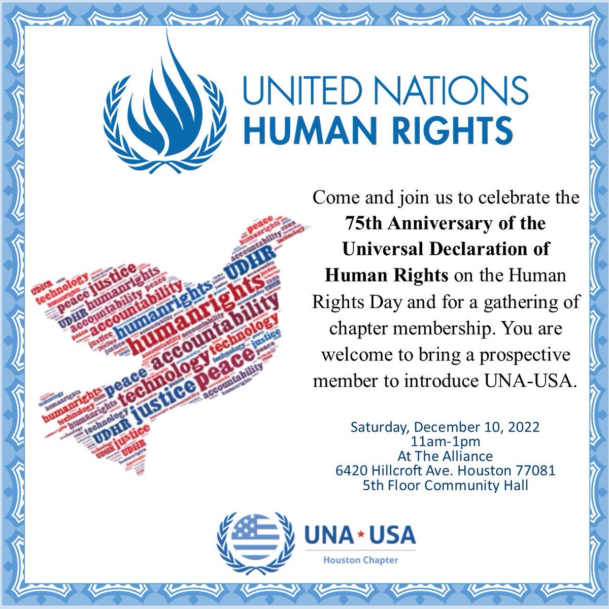 Last chance to register and join us to celebrate the 75th Anniversary of the Universal Declaration of Human Rights at The Alliance.
To register visit:
forms.gle/jNAQjwCFrGduuM…