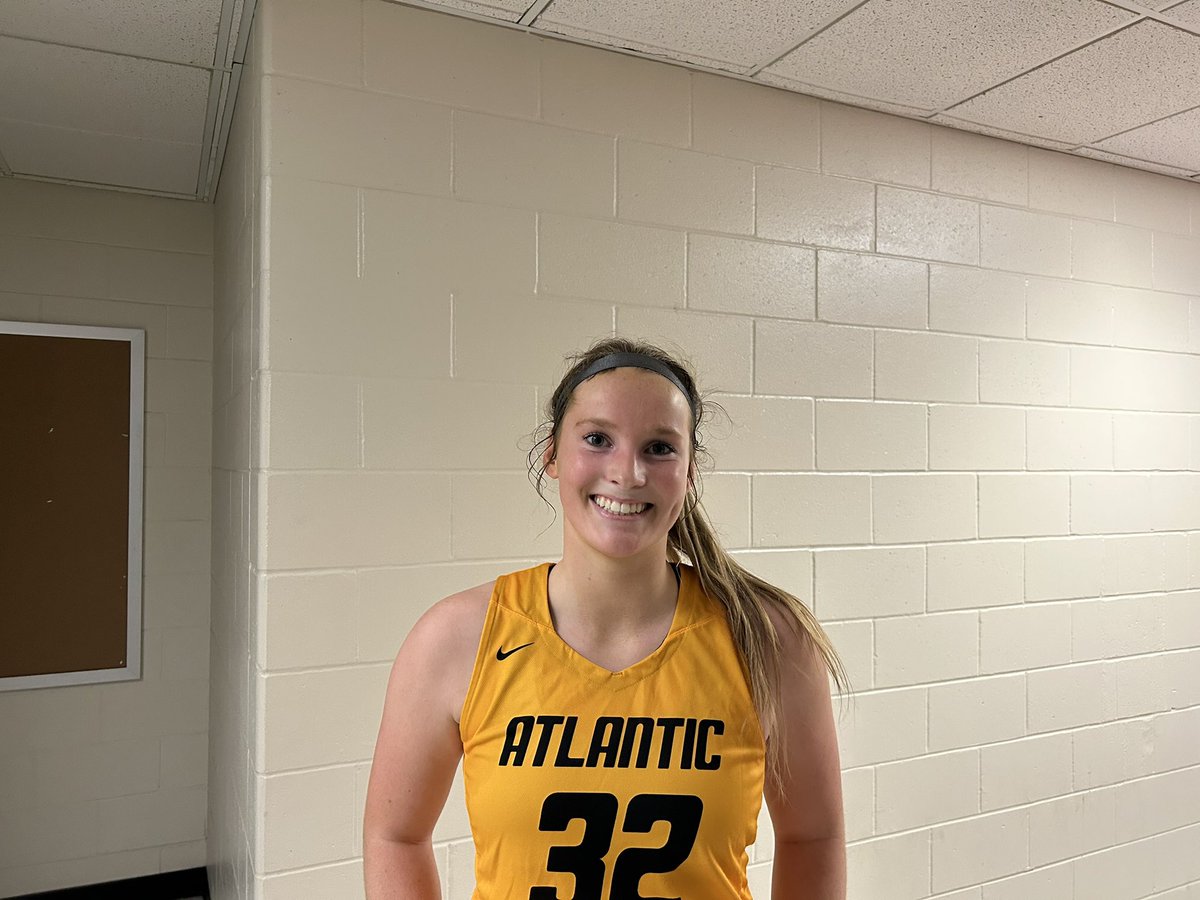 FINAL: Atlantic girls pull away on this one and win it 63-33. Jada Jensen (pictured)  13 pts/10 steals/5 rb/8 assist. Doryn Paup led Creston with 23 pts/10 rb/4 blocks <a href="/KMASports/">KMA Sports</a>