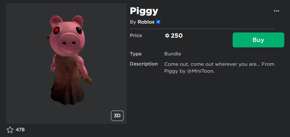 Piggy News on X: 👕NEW PIGGY AVATAR ITEMS👕 Over the past two years, we've  seen a lot of Piggy-themed items in the Avatar Shop made by fellow users.  But, in a bit