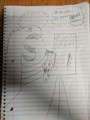 Flynnsanity15's tweet photo. Here’s last couples years examples. (Remember, i only draw godzilla ONCE. a year. That means any progress made on my ability is wiped every year. It will never get better and likely only get worse) https://t.co/1MNRe0XpDd
