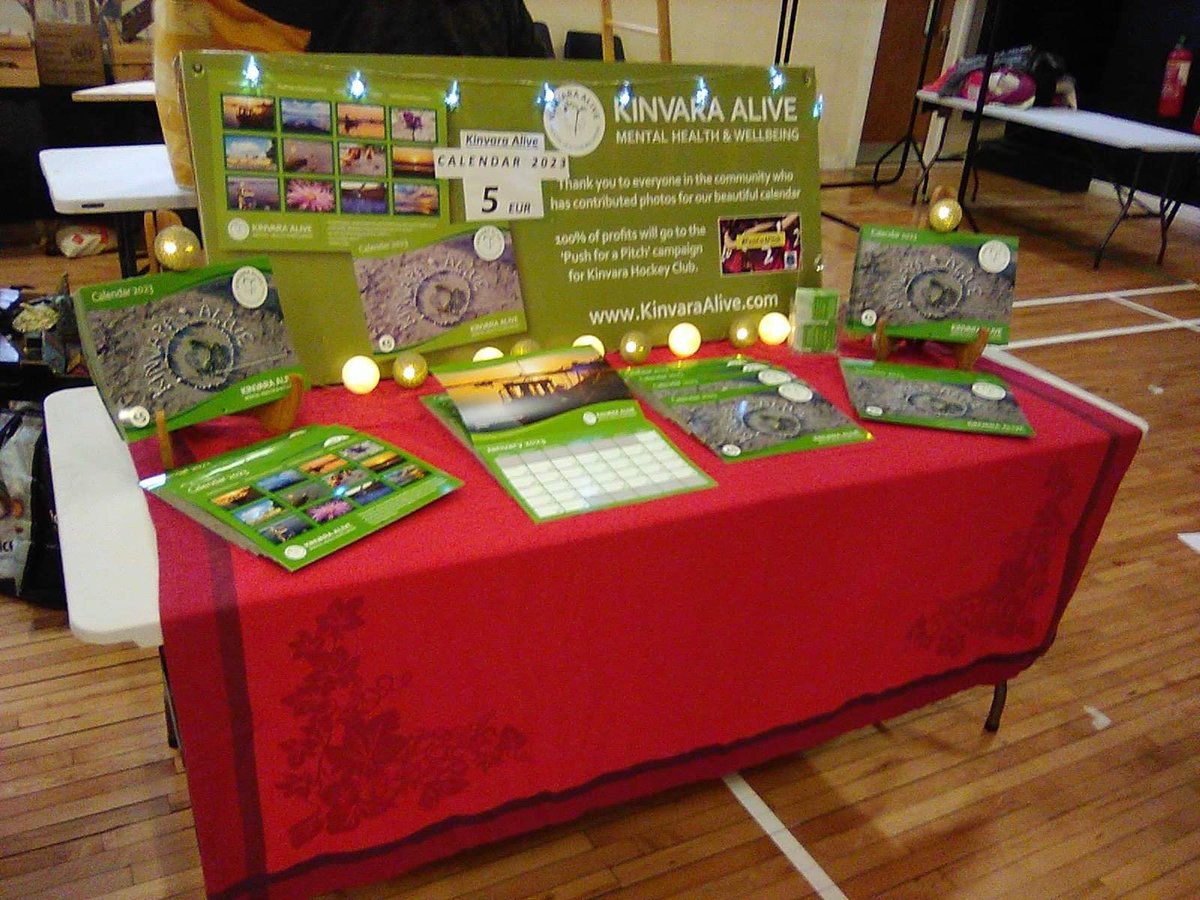 KinvaraAlive's tweet photo. We are delighted to be part of the Kinvara Christmas Market at Kinvara Community Centre. We will be there on Saturday and Sunday from 11am until 5pm. Stop by for a chat. We
will be selling our Calendars
for €5, a great stocking filler. Profits from our calendar #pushforapitch https://t.co/JOxVWWbbM2