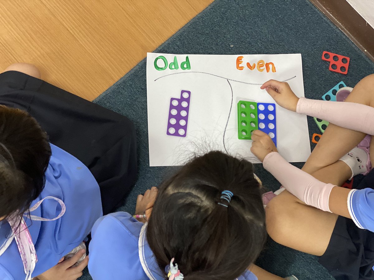 Ldibbaya's tweet photo. Inquiry: instead of telling Ss how to rote learn odd/even they inquired into the properties of numbers. The rules they came up with for one digit it has to be cut in half and two digit split into place value first as tens can be cut in half so look at ones only. Wow https://t.co/zpopdCYyyF