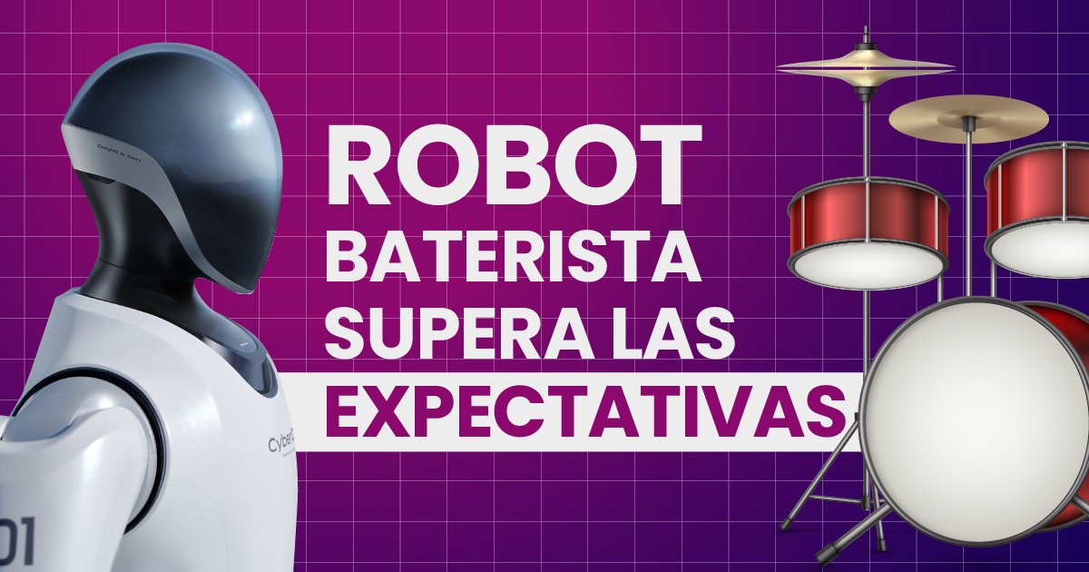 nosolounjpg's tweet photo. 🤖 Robot humanoide aprende a tocar la batería y supera las expectativas 🤯
Te lo contamos en nuestra Newsletter: https://t.co/cSQMhZJ2o9 https://t.co/UvL1EP590n