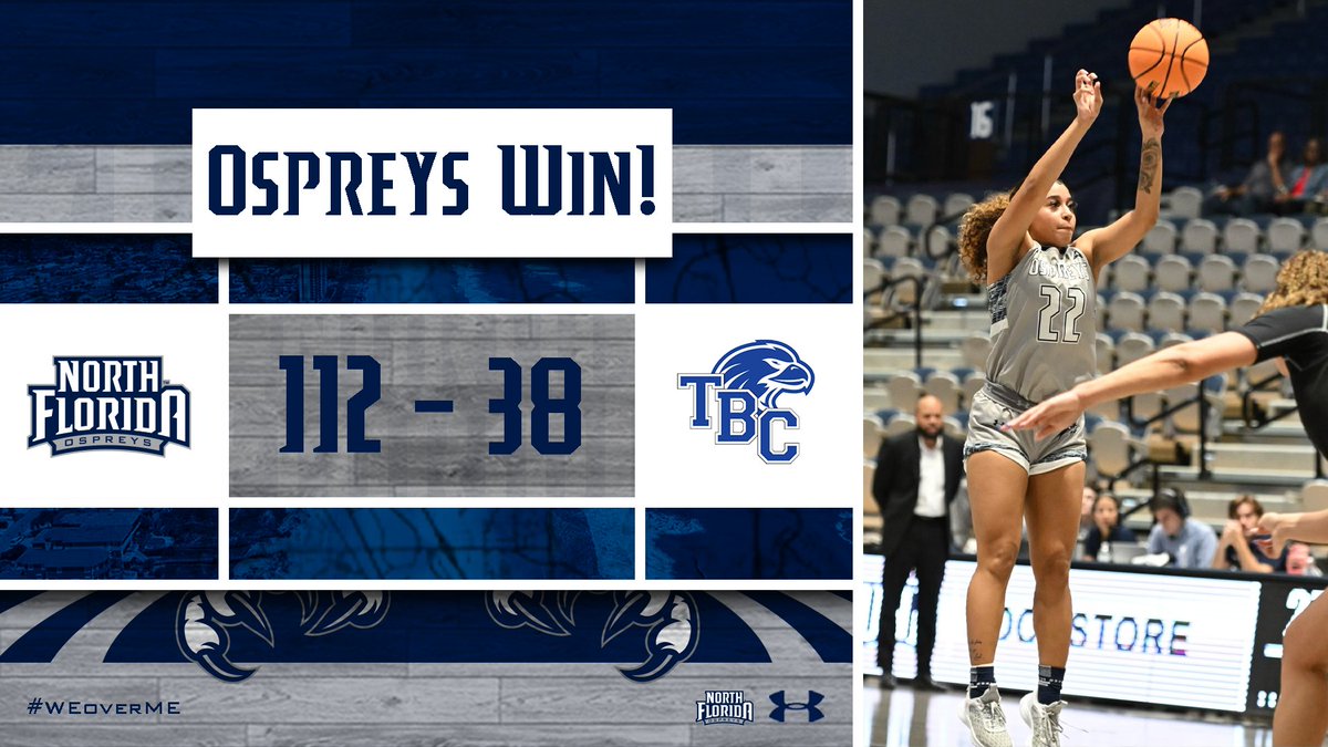 Ospreys get the big dub at home!

Swann sisters combine for 45 points, 17 rebounds, eight assists and six steals!

<a href="/curlylyric22/">curlylyric</a> also hits a season-high in points, while <a href="/jswannie23/">JaeSwish</a> earns a double-double on the night!

#WEoverME