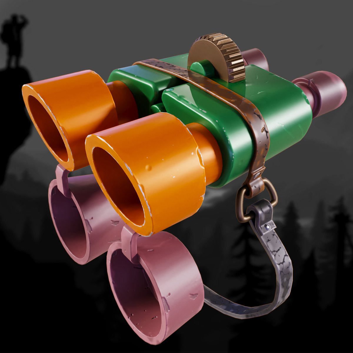 ShamanShajtan's tweet photo. Просто бінокль для ваших очей :) #Blender3d #blender #blenderart #gamedev #binoculars #binoculars3d #firewatch
#binocular #3dart #shamangames
#Photoshop #lowpoly
#forest3d #substancepainter #marmosettoolbag https://t.co/fu1sGAv8lE