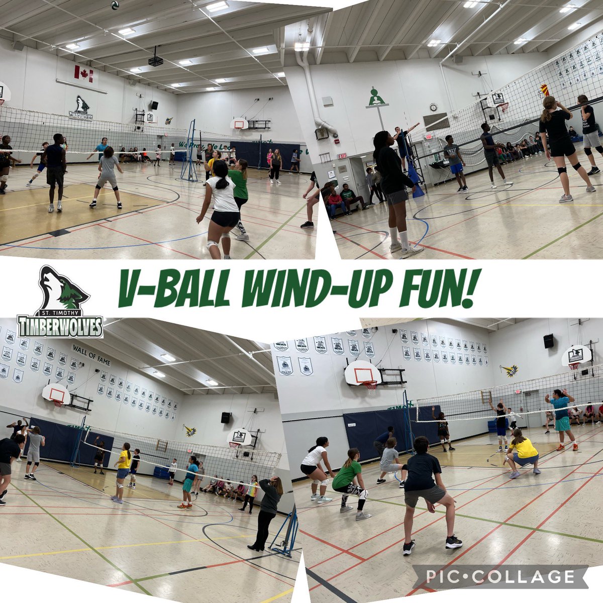 StTimothyRegina's tweet image. What an awesome season of 🏐volleyball here at St.Timothy! Both the boys, girls  &amp;amp; Farm teams worked hard &amp;amp; represented St.Timothy with outstanding sportsmanship &amp;amp; teamwork. 🙌Our 🍕pizza-party wind-up yesterday was a celebration of a great year! #TimberwolfProud