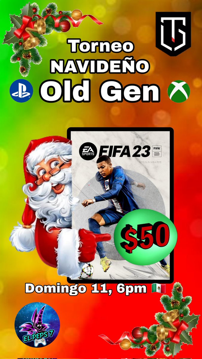 🎄TORNEO con el Tio Lethal por $50
Requisitos:
🔹️Dar ❤ y RT 🔃
🔹️Seguir las Sig. Cuentas
<a href="/lobo_de_fifa/">LETHAL_LOBO DE FIFA</a>
<a href="/LethalOficialeS/">Lethal eSports</a> 
<a href="/el_peps_7/">el_peps_7</a> 
🔹️Seguir los Sig. Canales
twitch.tv/lethal_lobodef… 
twitch.tv/lethal_oficial
youtube.com/@eLpePs7
⬆️Transmisión aqui⬆️