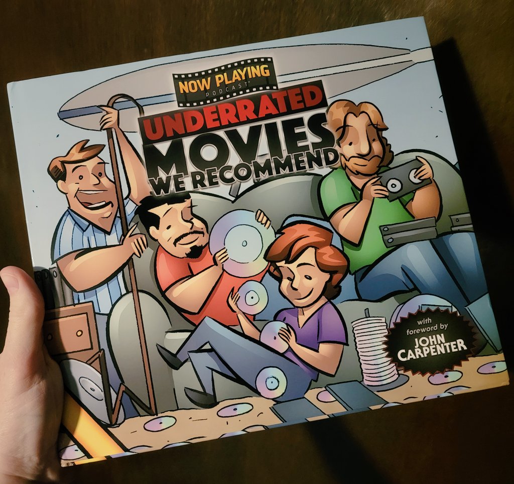 hellreviewer's tweet photo. Christmas came early! @NowPlayingPod's Underrated Movies We Recommend is in my hands! I've been looking forward to this since 2017! https://t.co/4hT4WT2jUM