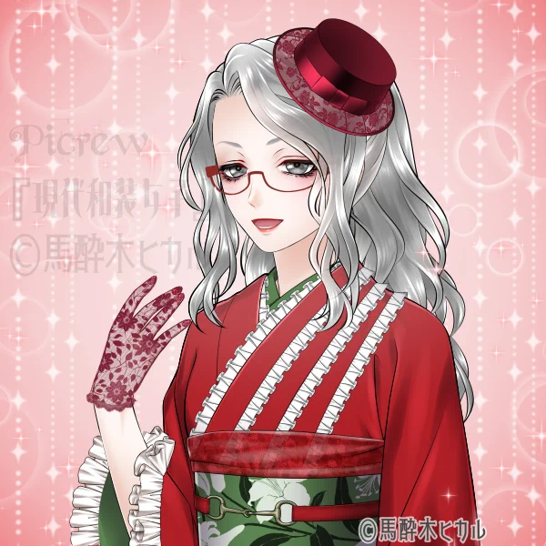 十二月なので #Picrew #現代和装女子 メーカーで赤白緑カラーで #着物コーディネート メーカーは限定公開になってますので ご利用になりたい方は当アカウントをフォローとリプや@ツイートでその旨とご連絡いただければと思います よろしくお願いいたします(='∀`)人('∀`=) 