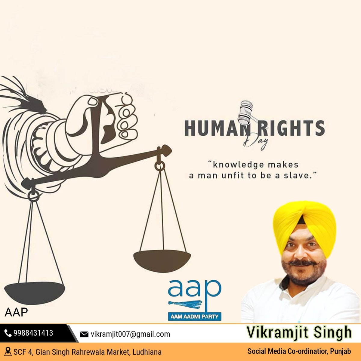 “A right delayed is a right denied.” – Martin Luther King, Jr.
#WorldHumanRightsDay_2022 #HumanRightsDay #humanity #AAP