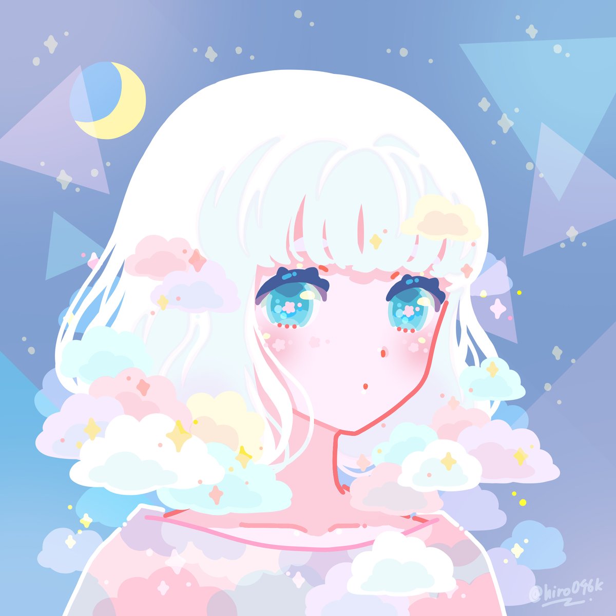 「明日21時にlistします今回は雲モチーフ・・・ 2022/12/11 21:0」|ヒロコのイラスト