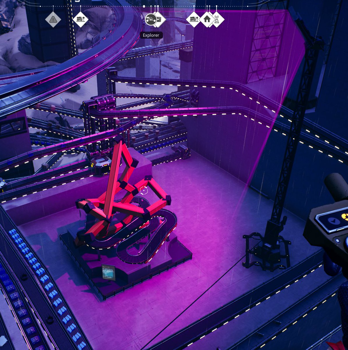 strangefiredev's tweet photo. Had a rough day, decided to become an artist in Satisfactory #dumbideas #satisfactory https://t.co/5TJS4WM59X
