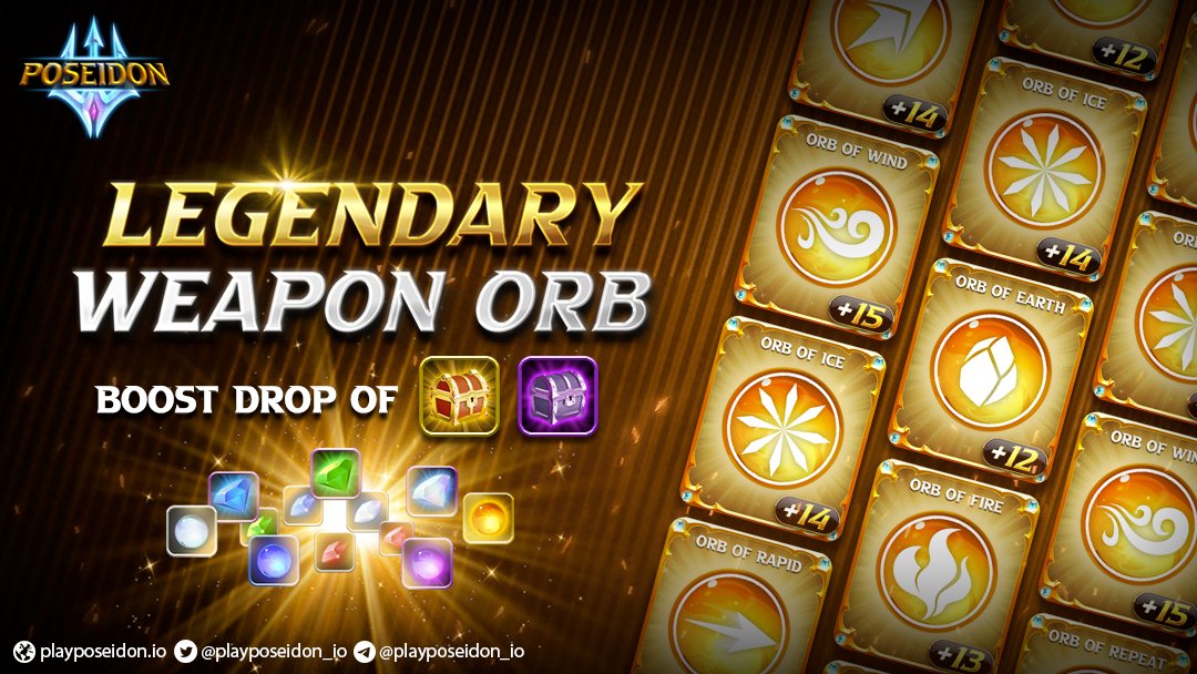 🔥Update Patch 2.5.0 — Legendary Weapon Orb

🔧  Add new Weapon Orb with upgrade to +12.
🔧  Fix bugs in Chaos Castle mode.
🔧  Increase drop in Epic and Legendary Chest

👉 Detail: blog.playposeidon.io/update-patch-2…

#PlayPoseidon #NFT #GameFi #Metaverse #P2E