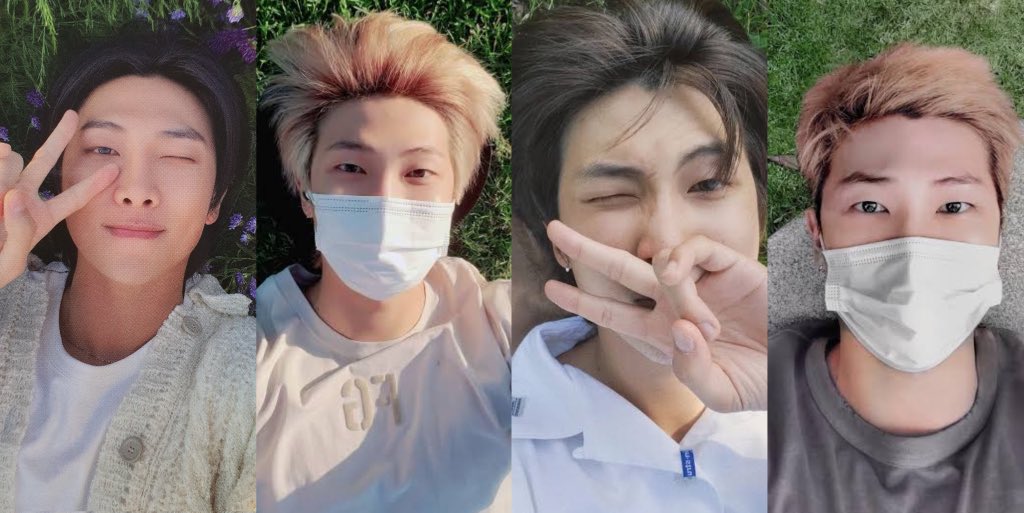 kkukstudio's tweet photo. what’s your favorite namjoon selca genre and why is it him laying on the grass https://t.co/eUjzkoCTrr