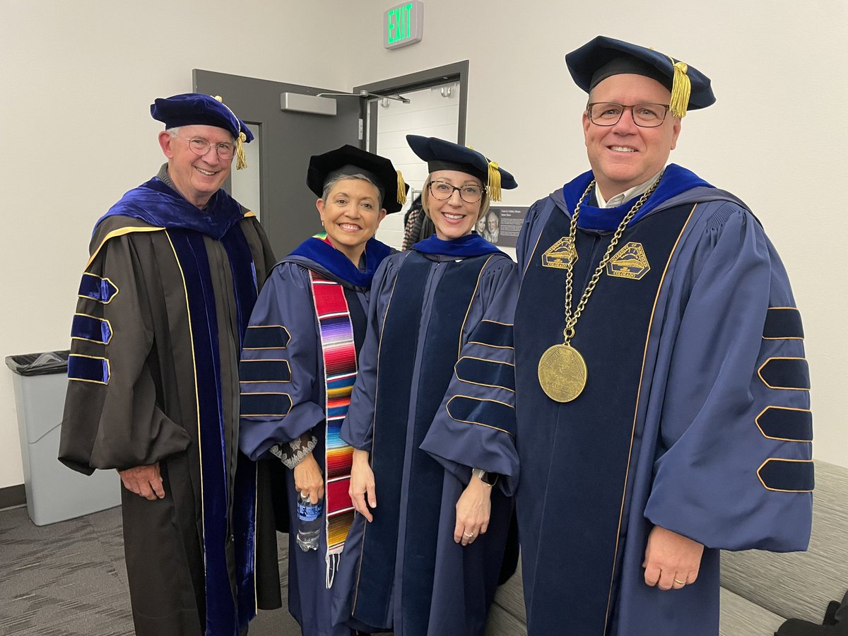 PresFeinstein's tweet image. Congratulations to all of tonight’s doctoral graduates. #uncbears #uncbeargrad