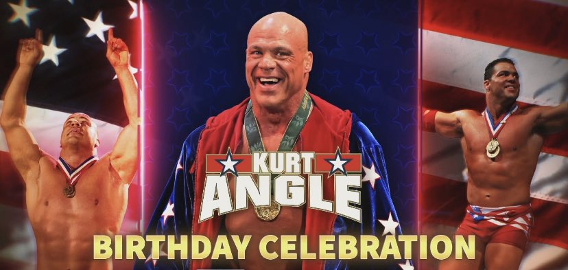 You ROCK Kurt angle happy birthday to greatest wrestler of all time 