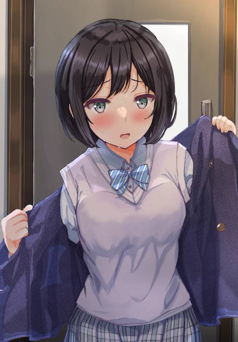 「急いで来たから、汗かいちゃった…」 
