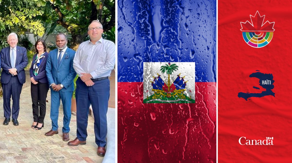 Haitians need international assistance as their country faces a multifaceted crisis.

Amb. <a href="/BobRae48/">Bob Rae</a>, &amp; the Canadian DG for Central America &amp; the Caribbean <a href="/Sylvie_Bedard/">Sylvie Bédard</a>, are there along w/ Canada's Amb. to Haiti <a href="/diploseb/">Sébastien Carrière</a> to hear from Haitians about how the 🌎 (&amp;🇨🇦) can help.