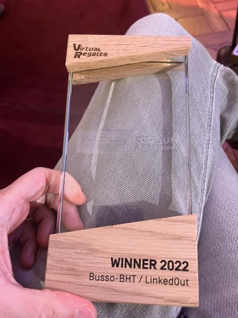 Bravo Busso-BHT pour ce magnifique trophée🏆où tu termines 1er🥇de <a href="/ImocaGS/">IMOCAGlobeSeries</a> by <a href="/corum_voile/">CORUM L’Épargne voile</a> sur <a href="/VirtualRegatta/">Virtual Regatta</a> aux couleurs de <a href="/LinkedOut/">Restricted (for no reason) LinkedIn users</a> by @R_Entourage avec <a href="/ThomasRuyant/">Thomas Ruyant</a> 3ème des réels

La Team <a href="/BHT_eSailing/">BHT / VULNERABLE</a> est très fier de toi et de ce que nous avons réalisé tous ensemble🎉