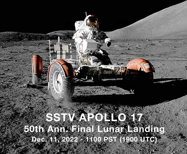 <a href="/richmond_arc/">RARC VE7RAR</a> from <a href="/gogcannery/">Gulf of Georgia Cannery Society</a> with <a href="/VE7BAR/">VE7BAR</a> will send #SSTV #NASA images by VHF on Sun. Dec. 11 to celebrate 50th Ann of #Apollo17 lunar landing from 11 AM (1900 UTC). Amateurs <a href="/VE7SAR/">Surrey Amateur Radio</a> <a href="/Delta_ARS/">Delta ARS</a> <a href="/vectorradio/">VECTOR Radio</a> #NSARC <a href="/LaraLangleyBC/">LARA</a> <a href="/VE7SCC/">Coquitlam Amateur Radio Emergency Services Society</a> invited. Info at richmondarc.ca