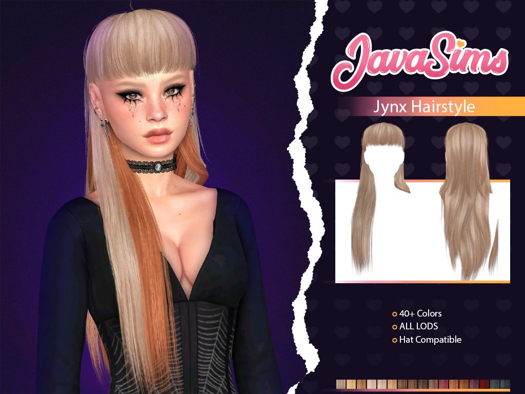 Another wig that’s available now over at <a href="/TheSimsResource/">The Sims Resource</a> !! Go pick it up and tell me what you think! 

#thesims #thesimsresource #tsrcc #punkhair #hair #s4cc #s4 #ts4cc