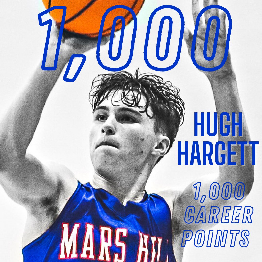 MarsHillHoops's tweet photo. 👏👏👏 Hugh Hargett reached 1,000 career points earlier this season and was honored tonight before our game. Congratulations, @21hughhh! We are proud of you. https://t.co/dmkweU0LfX