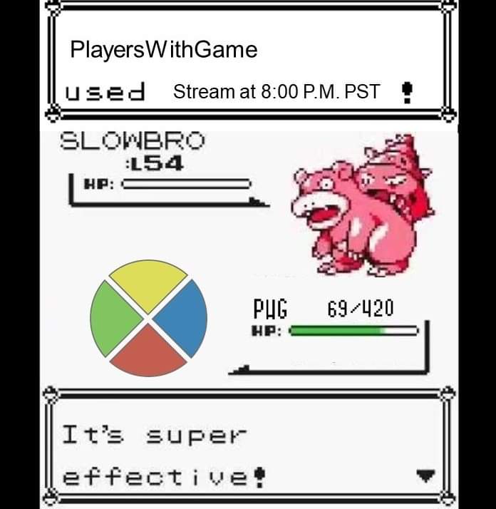 playerswithgame's tweet photo. Don't miss the stream tonight starting at 8:00! 

Also: You voted, and there will be a guest cameo from...(Who's that Pokémon?) https://t.co/PfpOZaf371