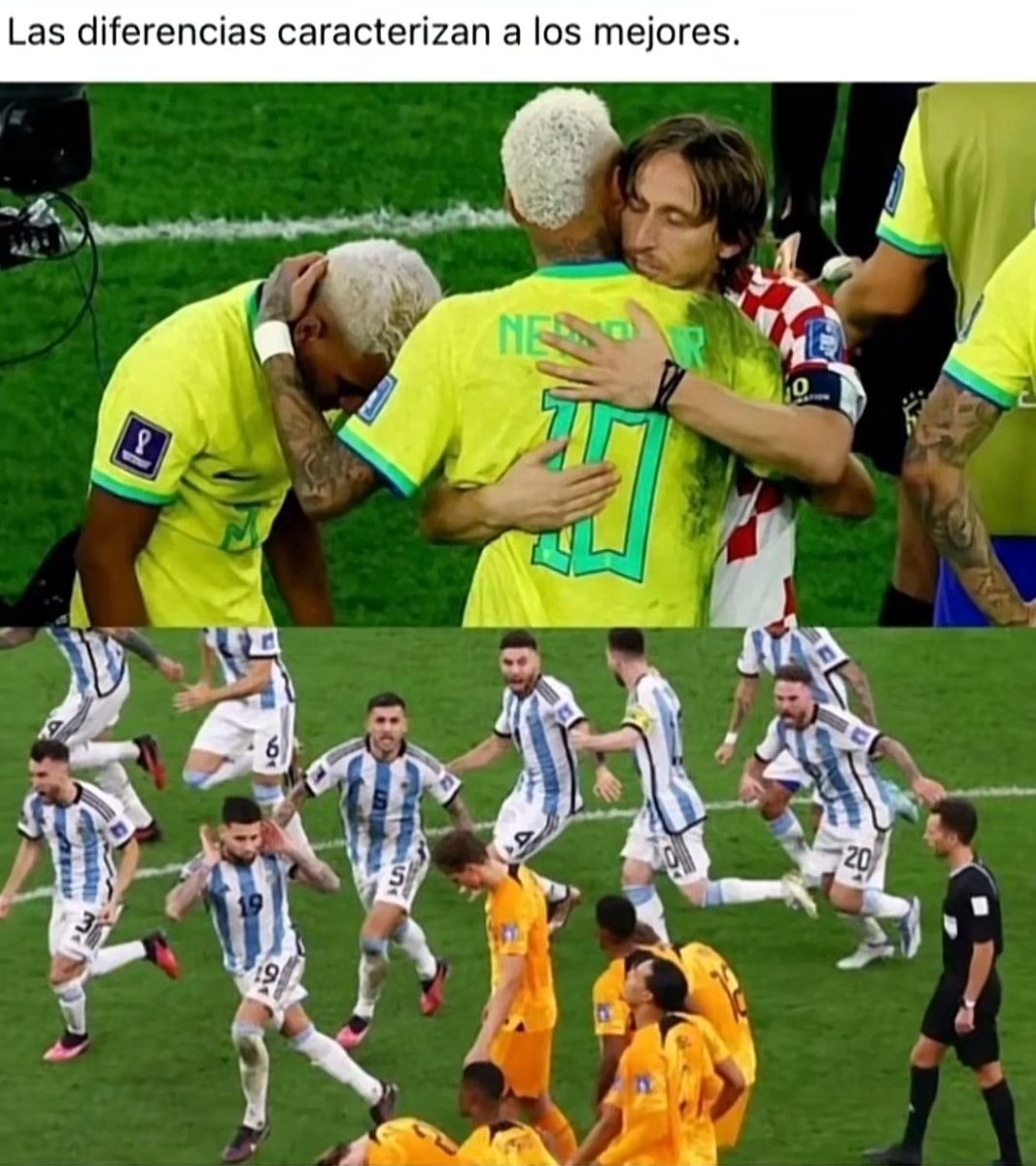 lngfordbook's tweet photo. la diferencia fue que los holandeses le tiraron mierda a argentina desde días antes de que se juegue y para que Messi salte, algo grave hicieron o dijeron, la selección vengó a los jugadores latinoamericanos que fueron discriminados por el anti-latino de van gaal y sus burlas 🤢 https://t.co/YFQCb12BO0