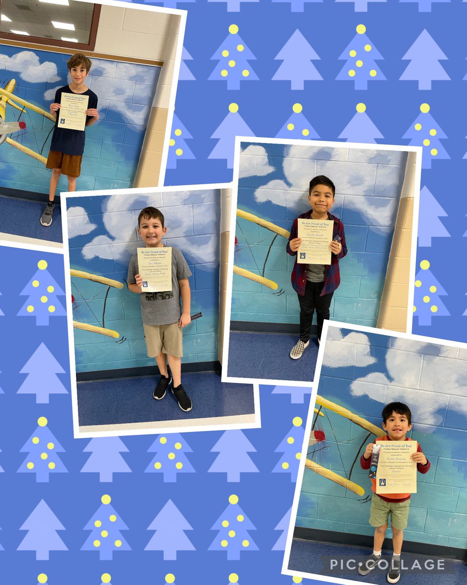 NISDScobee's tweet photo. Congratulations to our positive office referrals for this week! Keep it up Challengers. @jdudney5 @Carrie_C_Gray https://t.co/9GwRck1TYj