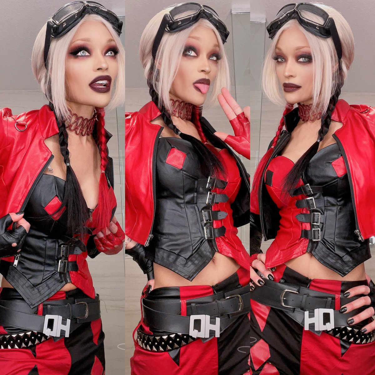 OK. I am having the BEST time at <a href="/cosplay_expo/">Cosplay Expo is DECEMBER 8-10! VEGAS! Almost time.</a> 🥲🥹
Didn’t realize how much I needed smiles from friends. It’s life-giving right now 🥹🙏🏽❤️
Brought some comfy but faves with me this weekend - I’ve done many Harley cosplays - but never <a href="/SuicideSquadWB/">The Suicide Squad</a> ‘s girl! ♥️♣️♠️ <a href="/DCComics/">DC Comics</a>
