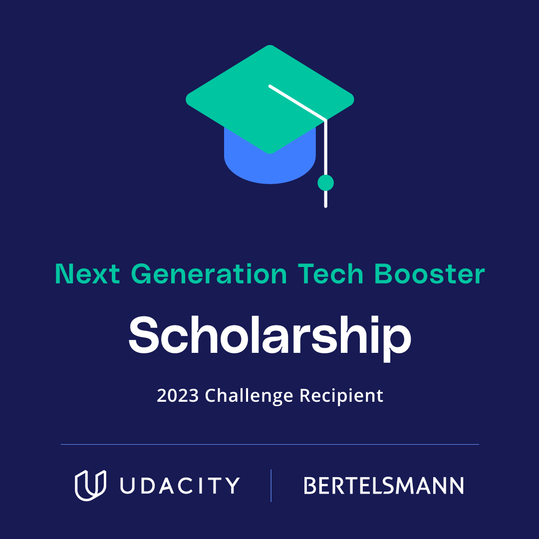 _amarranjan's tweet photo. I am greatly thankful that you have selected me for one of BERTELSMANN Next Generation Tech Booster Challenge Program. I will give my full efforts to make the chance worth it. I am very thrilled to learn of my selection for this scholarship.

#NextGenerationTechBooster 
#Udacity https://t.co/YWol9A8zVs