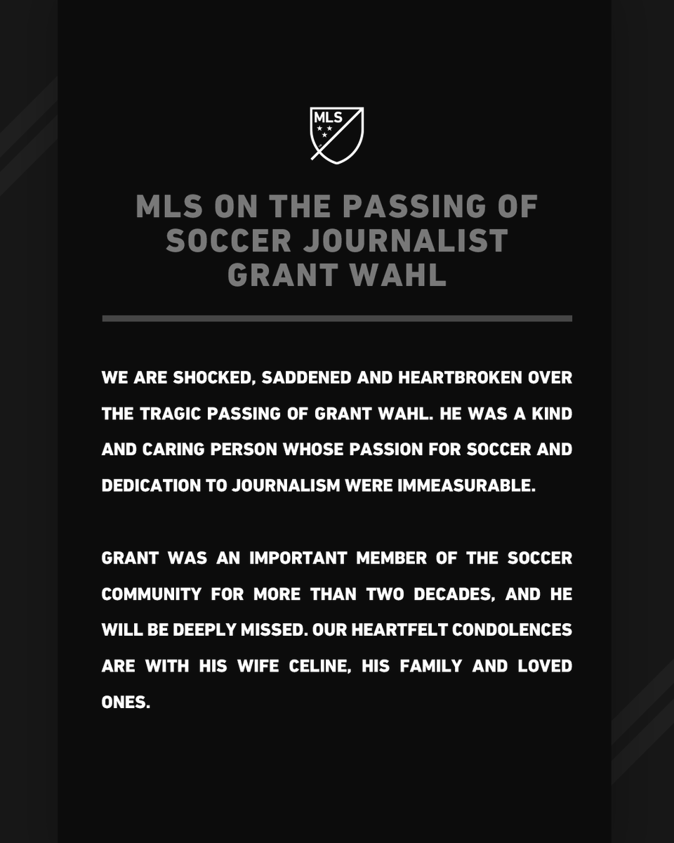 Statement from MLS on the Passing of Grant Wahl:
