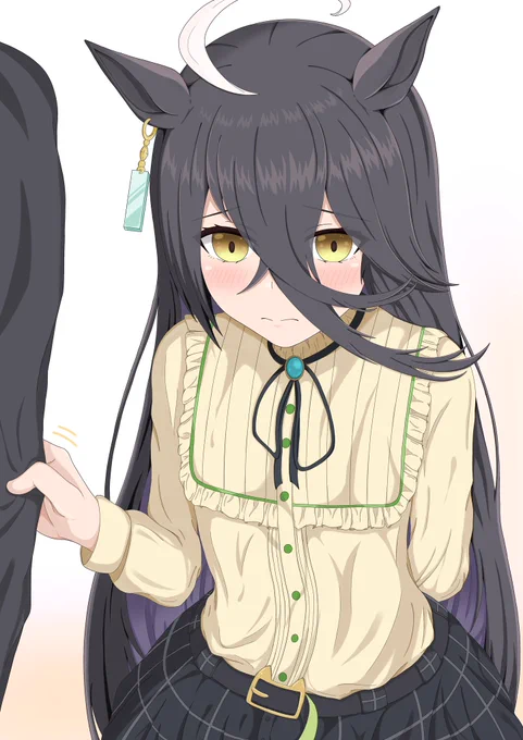 構ってほしいんカフェの精一杯のアピール#ウマ娘  #マンハッタンカフェ 