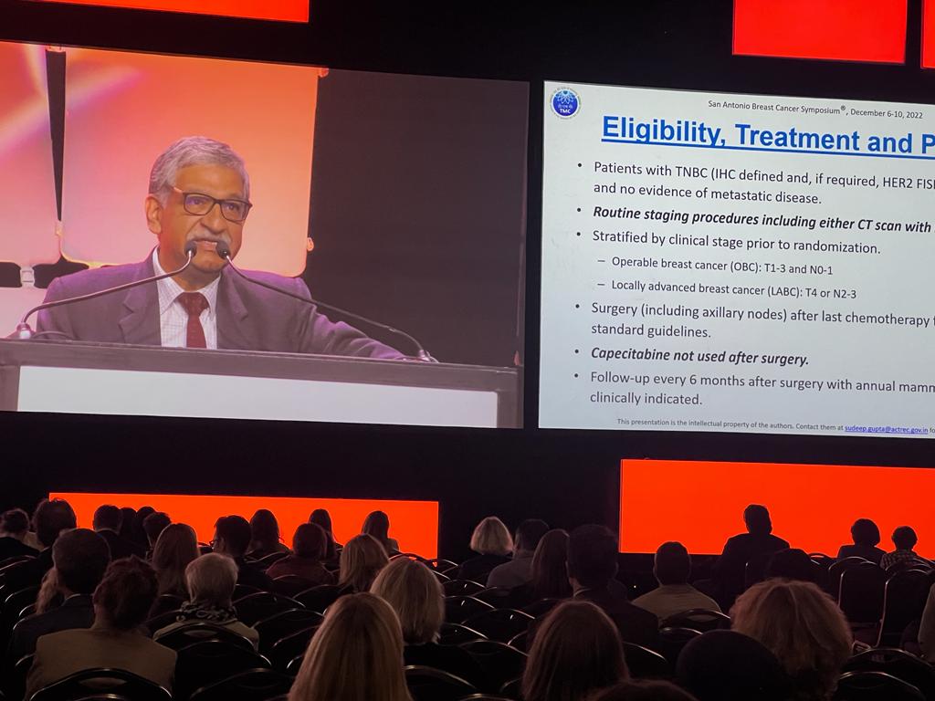 seemagulia1's tweet photo. The long time debate on the use of platinum in TNBC is finally settled ! Congratulations @ACTREC_TMC, @TataMemorial, entire breast DMG for this landmark trial. Platinum improves survival in premenopausal TNBC. https://t.co/3AhOygzzuO