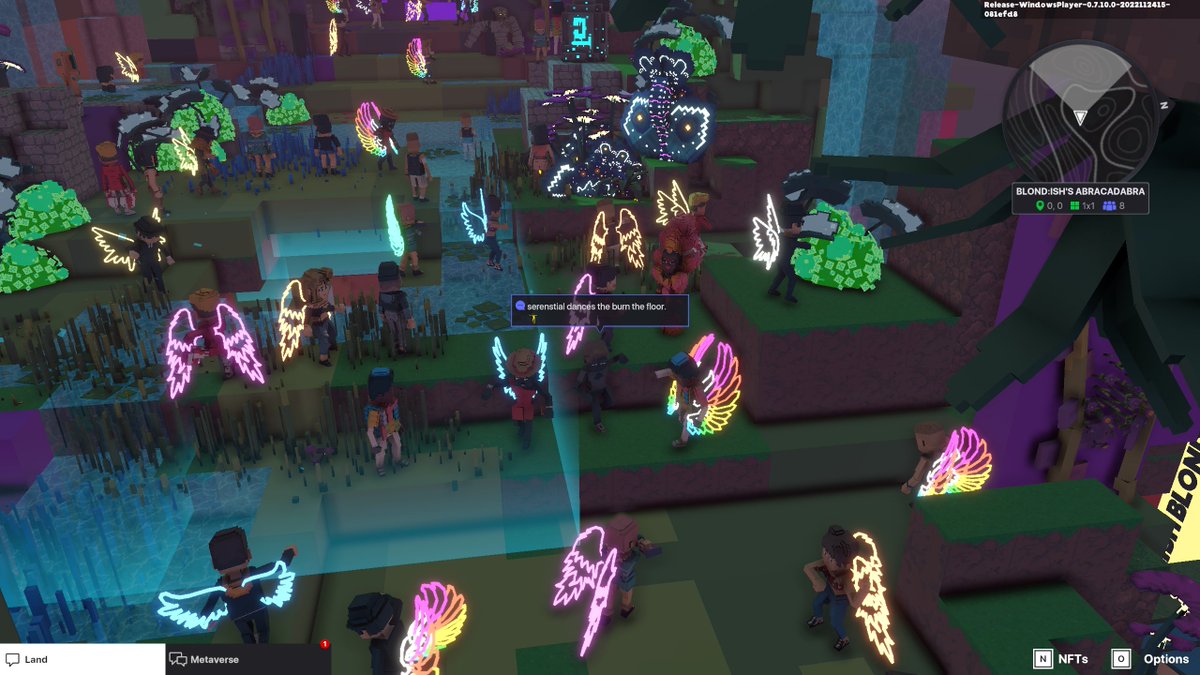 serenstial's tweet photo. @TheSandboxGame @blond_ish 🪄 ABRACADABRA! 🌈 I participated to the @blond_ish dj set! Check out my screenshot: https://t.co/NAmcSSE2kY