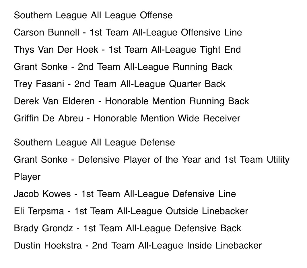 RCknightsFB's tweet photo. Congratulations to our 2022 All League Selections! @BunnellCarson  @Thysvdh @Grant_Sonke @FasaniTrey @DeAbreuGriffin @EliTerpsma @BGrondz Derek Van Elderen Jacob Kowes Thank you to all of our Coaches, parents &amp; all of our players that made history!   @MantecaSports @modbeepreps https://t.co/fFbaIxf7y9