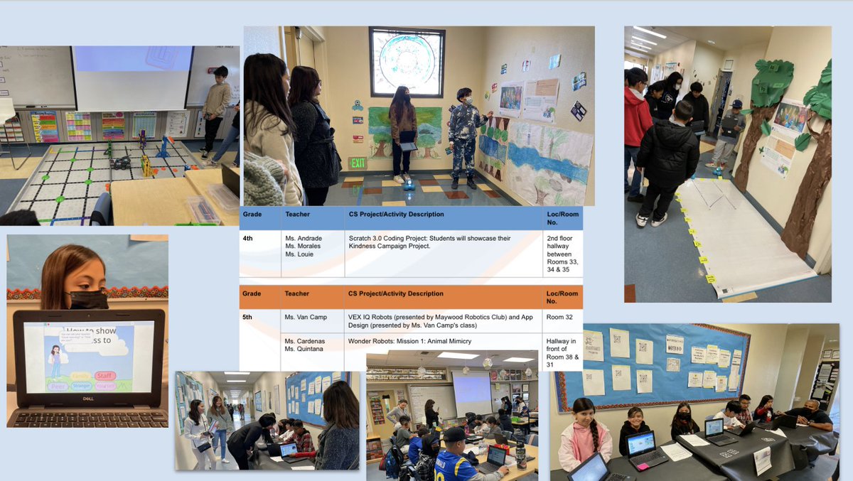 It's always a joy to witness the pride Maywood ES students have in showcasing their knowledge and application of CS concepts & practices. Shout out to the teachers at Maywood ES who integrate CS in their courses on a daily basis! #CSEdWeek #CS4LAUSD #PS7LAUSD @lausdLDE @ITI_LAUSD