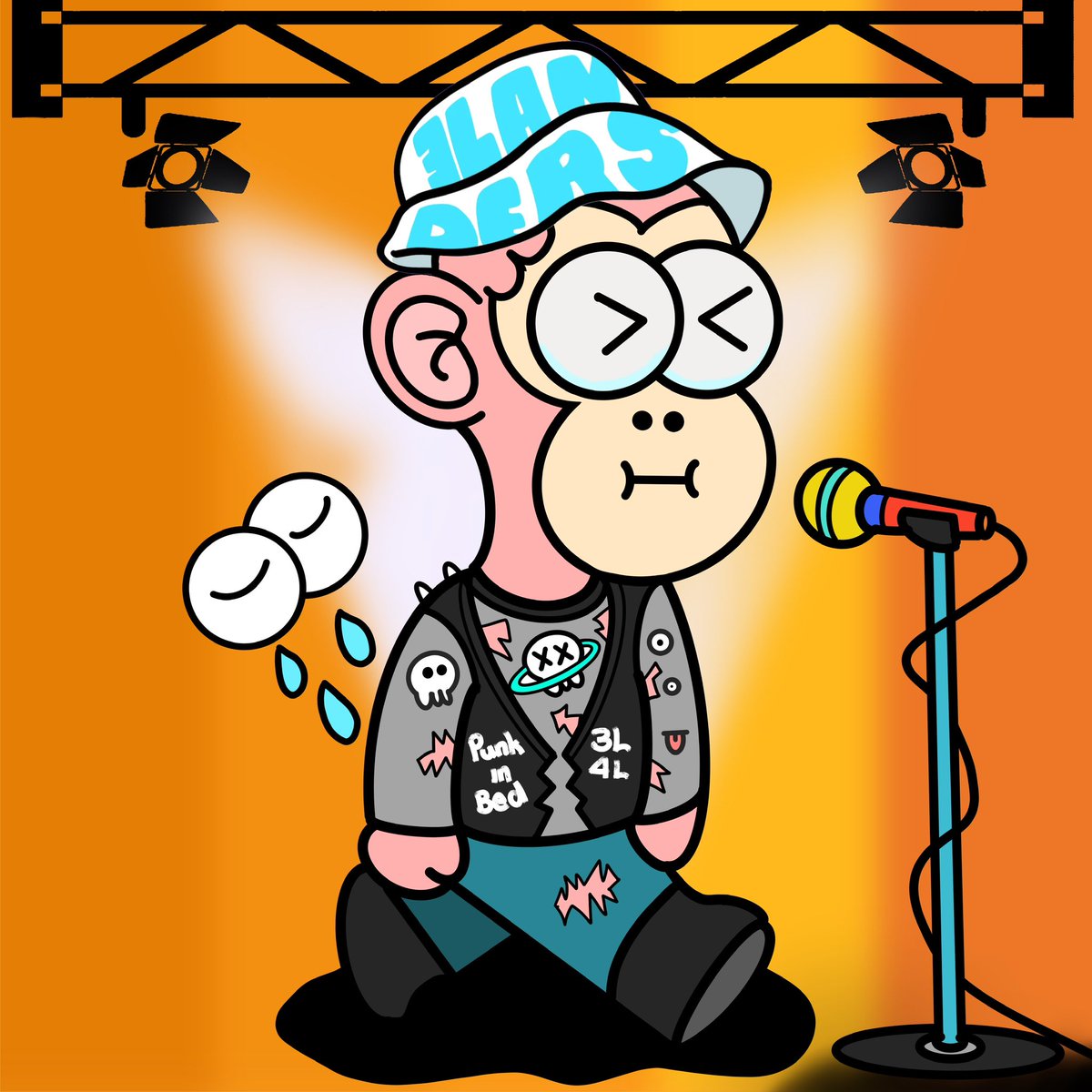 Chihuahuavibes's tweet photo. Thank you so much @DingDaVinci  for the unique 3land derivative work of art. I love how my @3LandersNFT  is the lead singer of a punk bad . I love this community and I love this lil punk singer . The details are amazing https://t.co/I7ZJD4mwP2