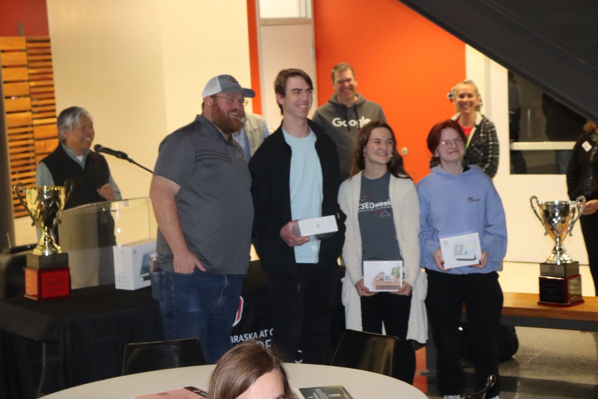 millardwestcs's tweet photo. So proud of all the teams that we brought to @UNOmaha CS Ed Week's Quiz Bowl and Programming Comptition! 1st and 2nd with Programming and 3rd in Quiz Bowl. @mpsSTEMacad #computerscience #programming #allarewinners #csedweek https://t.co/S5WCk7VMMW