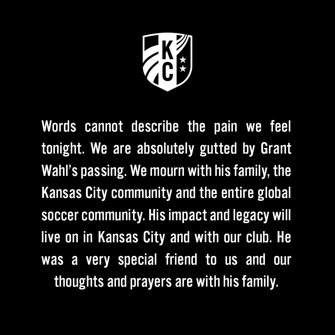 KC Current statement on the passing of Grant Wahl.