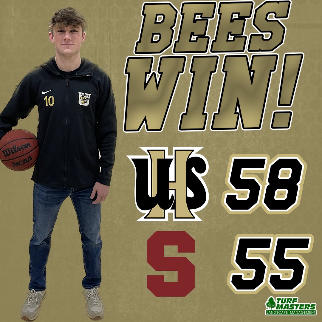 Thriller come from behind overtime win for the Bees tonight!!! Great way to start our district play! 

AJ Nash 16 pts, 1 reb
Hayden Petty 13 pts, 2 rbs, 2 ast
Jaxson Bush 11 pts, 3 rbs, 3 ast
Bronzden Chaffin 8 pts, 11 rbs
Brayden Roberts 6 pts, 2 ast, 2 stl

#GoldStateOfMind