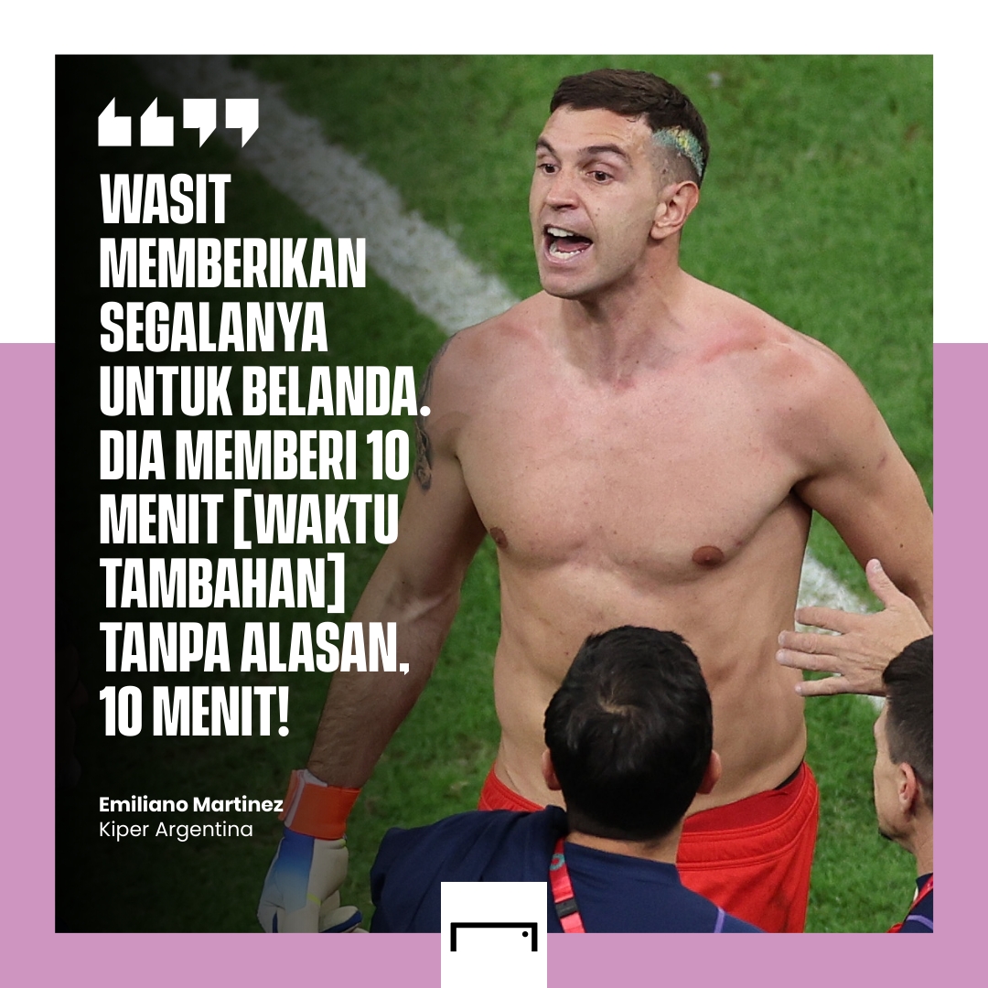 GOAL_ID's tweet photo. Emi Martinez kecam kepemimpinan wasit Antonio Lahoz pada laga semalam 😲

#ARG #NED #FIFAWorldCup

https://t.co/Oy61wrk2tB https://t.co/JU0Z5CvpJr