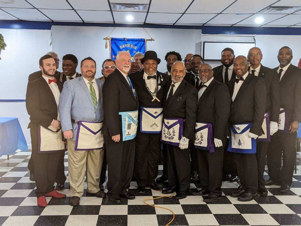 Brothers of Genesis lodge #11 had a visitation from Williamstown lodge #166